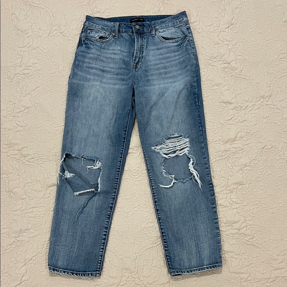 Sincerely Jules High-Rise Distressed Blue Jeans